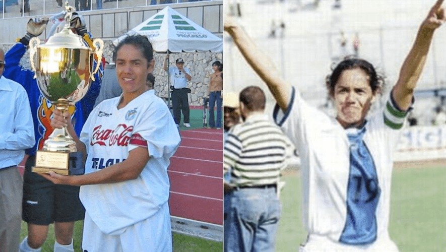  La recordada jugadora Magnolia Pérez en sus años brillantes como jugadora de la Selección Nacional de Fútbol Femenino de Guatemala.Foto: Redes sociales 